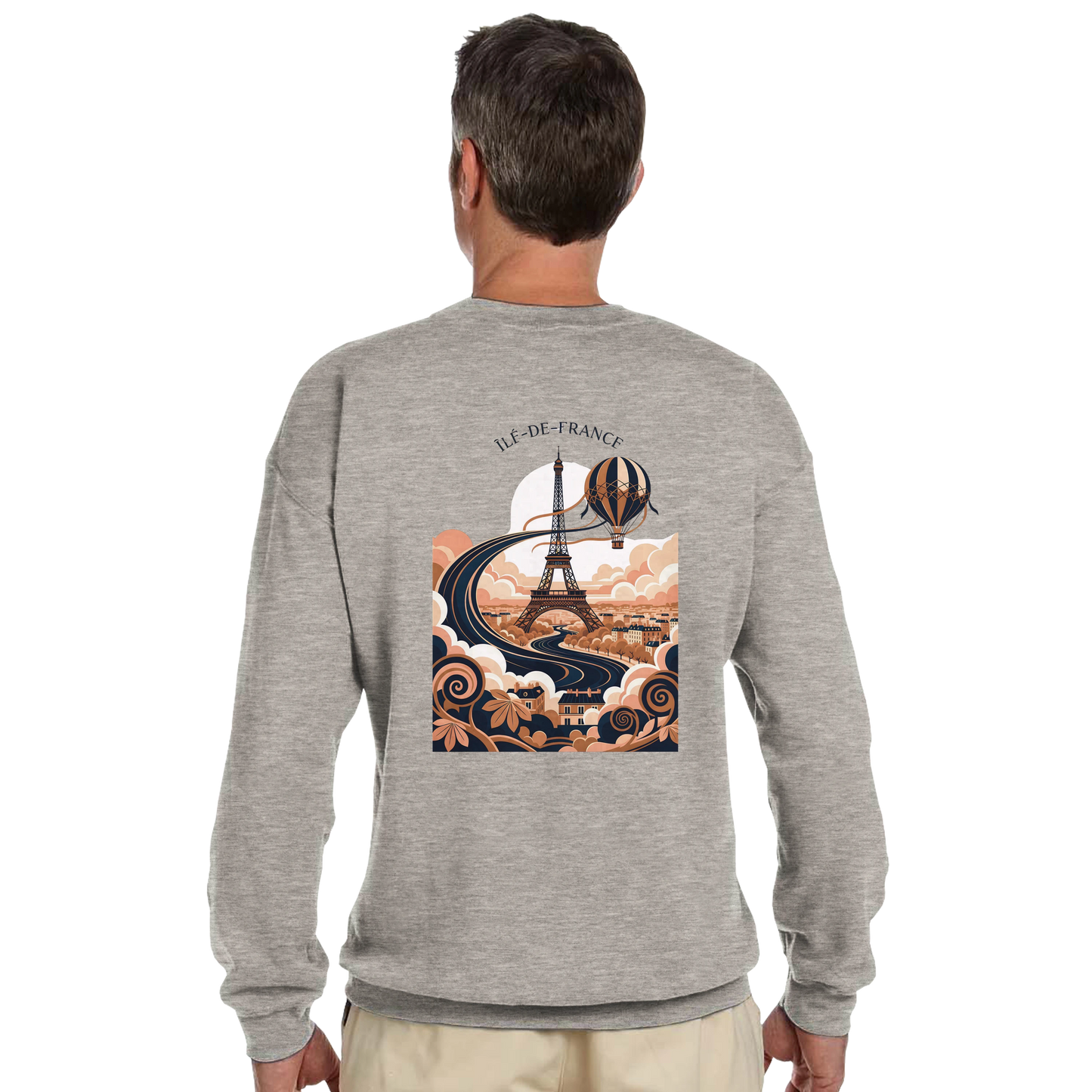 Sweat-shirt Unisexe Île-de-France – Confort Premium et Coupe Classique