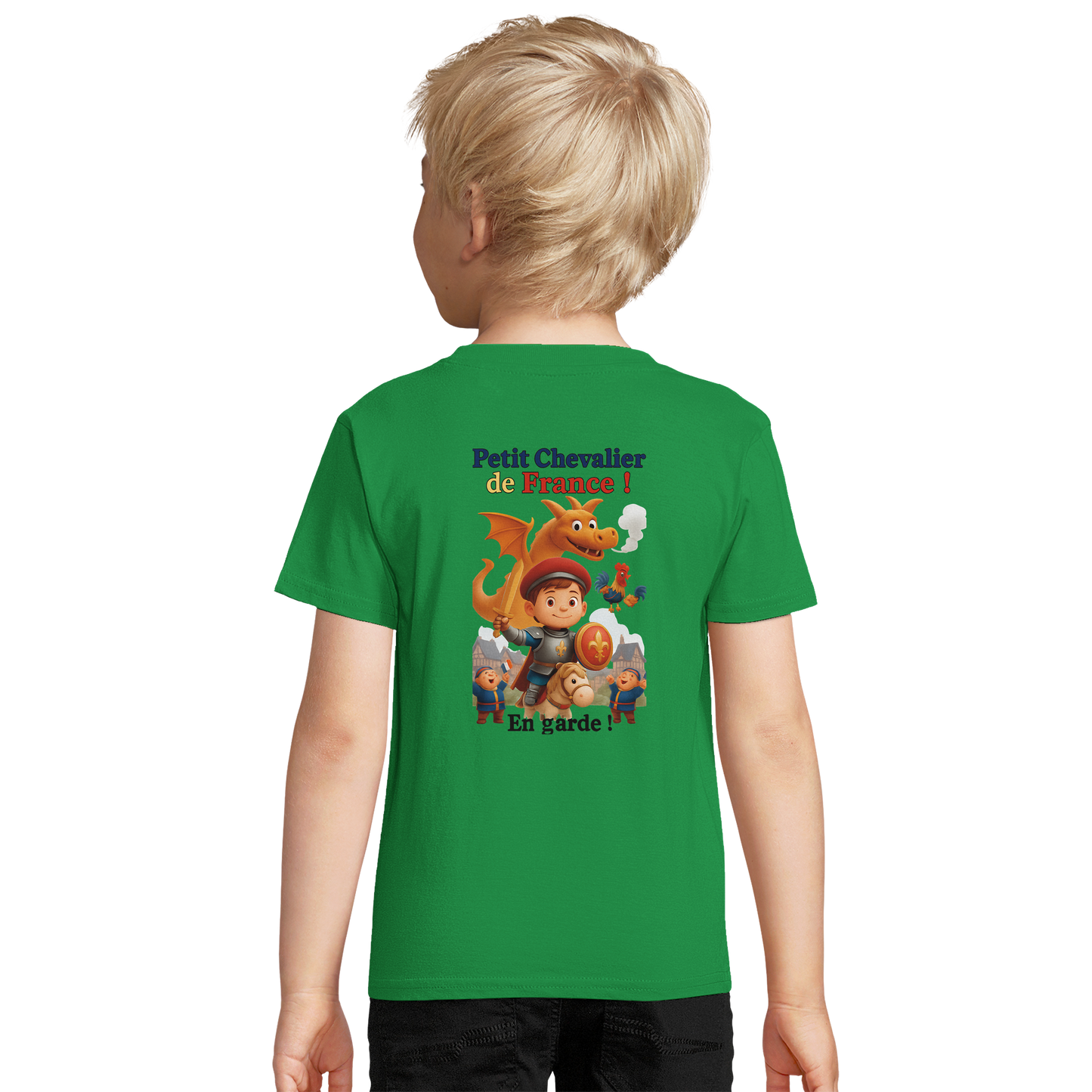 Organic slim-fit T-shirt for boys Little Knight of France | SOL'S Pioneer Kids 03578