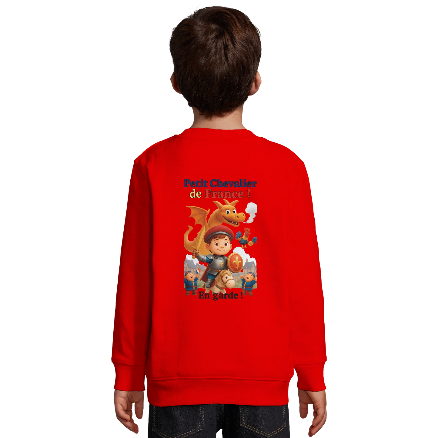 Sweat-shirt garçon Petit Chevalier de France - Coton Bio et Recyclé
