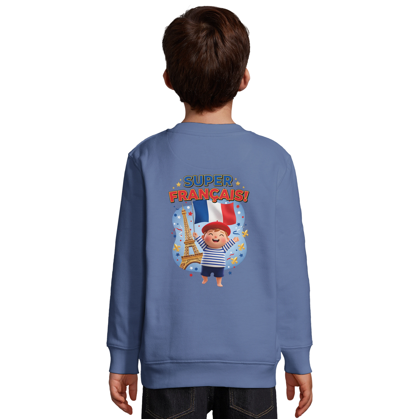 Sweat-shirt Enfant Éco-Responsable - Design Super Français