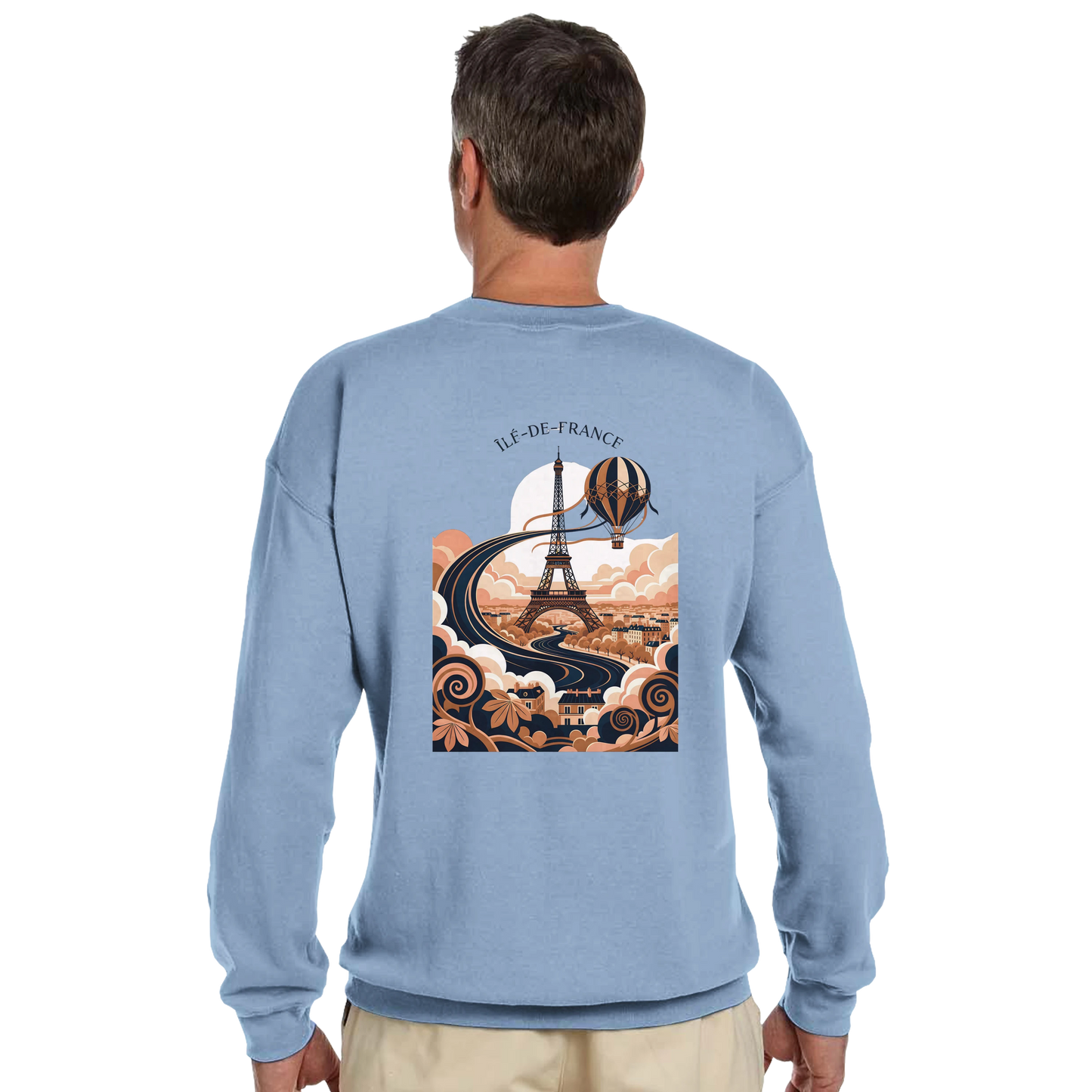 Sweat-shirt Unisexe Île-de-France – Confort Premium et Coupe Classique