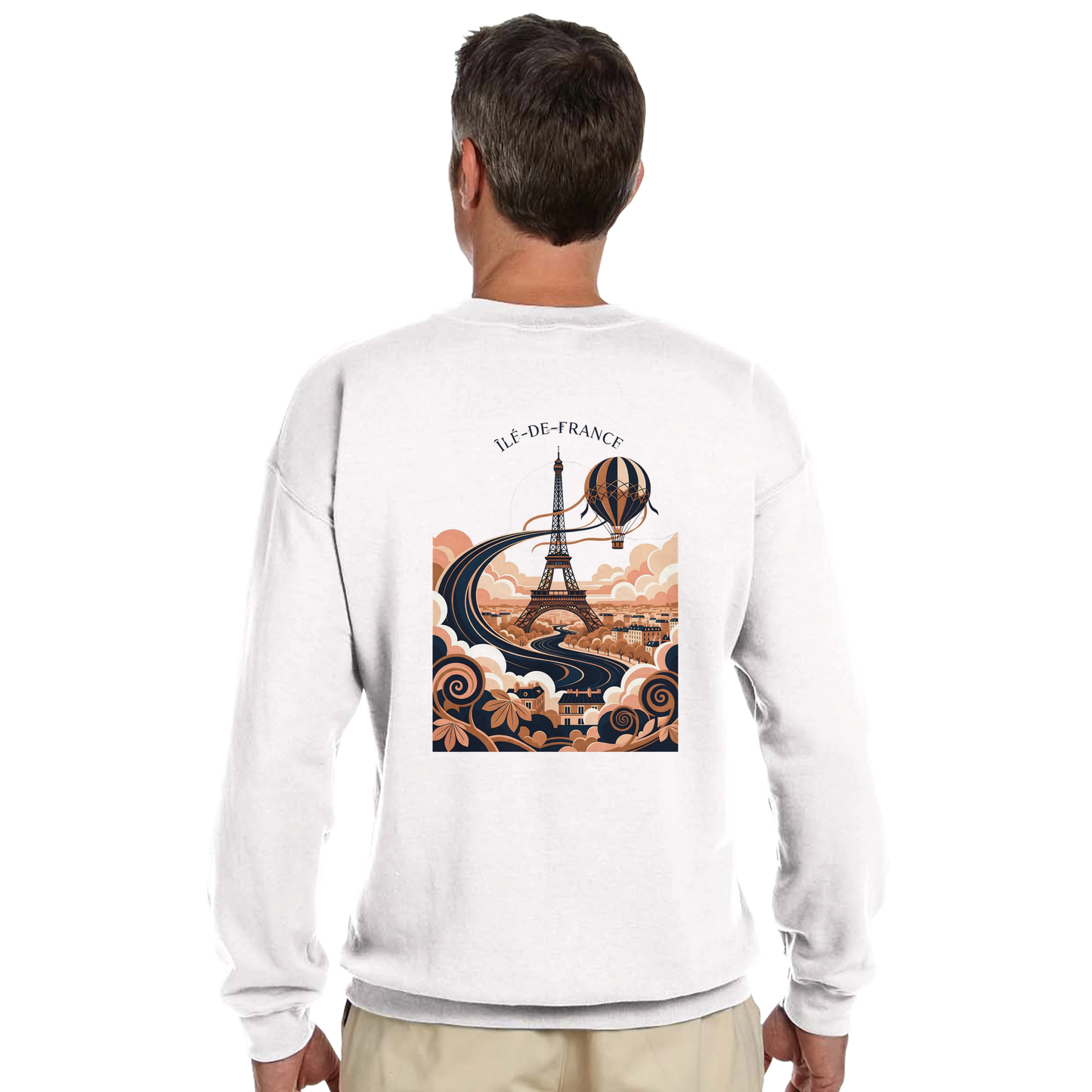 Sweat-shirt Unisexe Île-de-France – Confort Premium et Coupe Classique