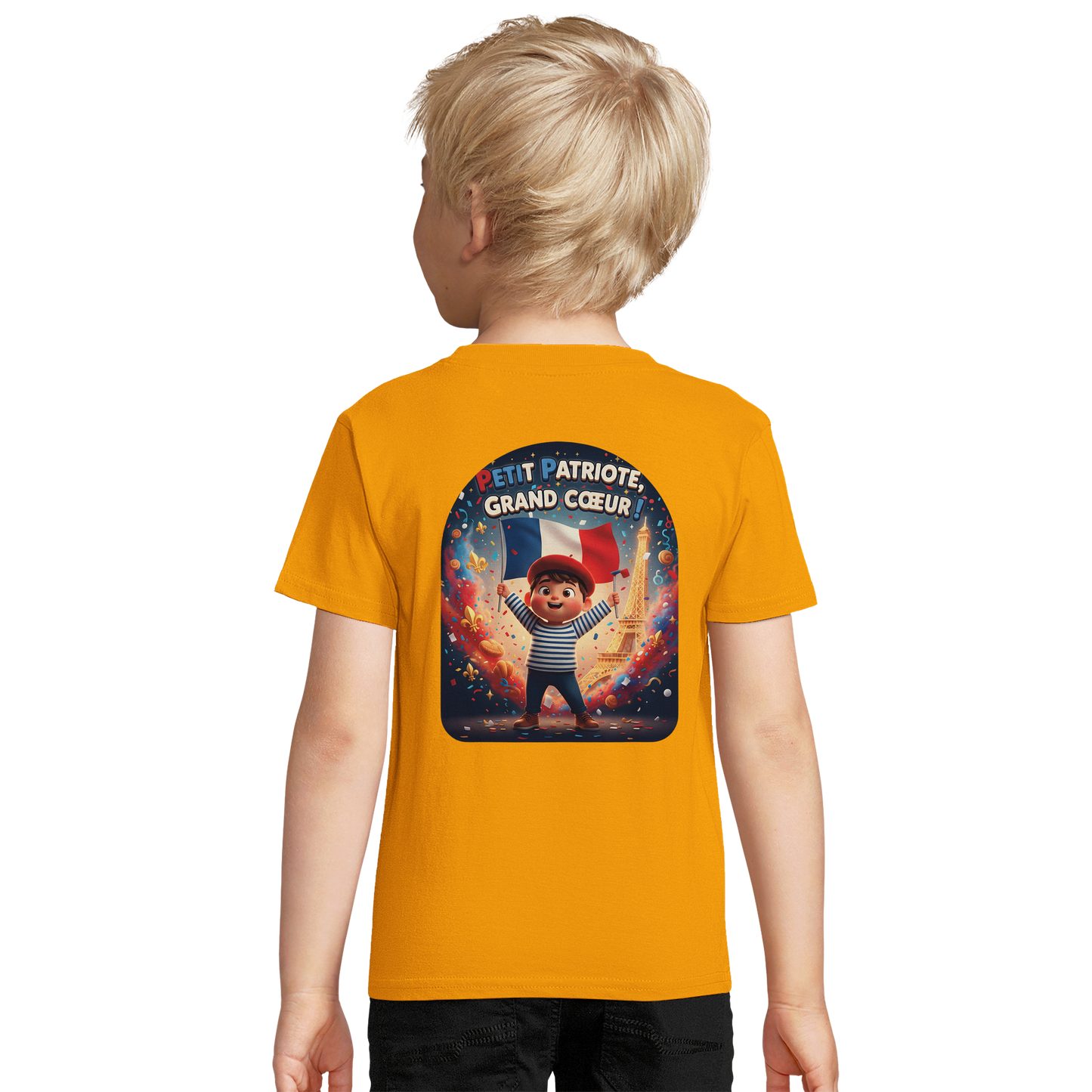 T-shirt Garçon Petit Patriote - Coton Bio Premium