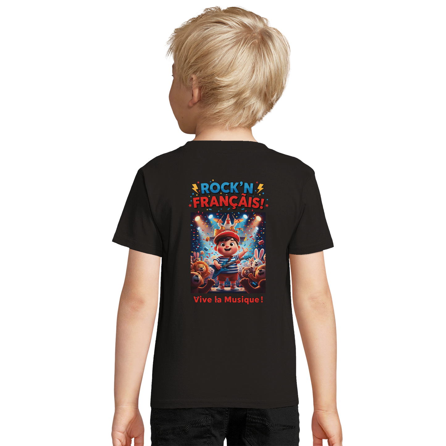 T-shirt Garçon Rock'n Français – Coton Bio Confortable