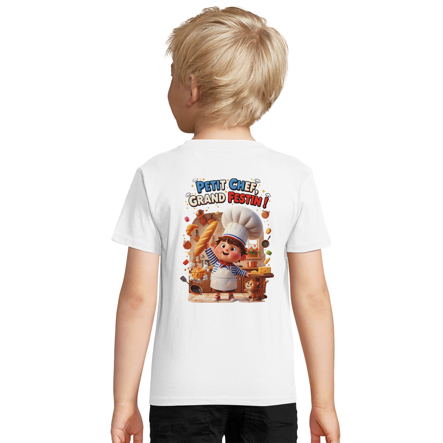 T-Shirt Petit Chef Grand Festin – 100% Coton Bio