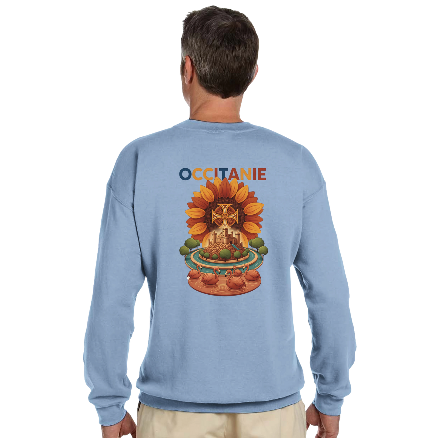 Sweat-shirt Unisexe Occitanie – Sweat Confortable et Résistant