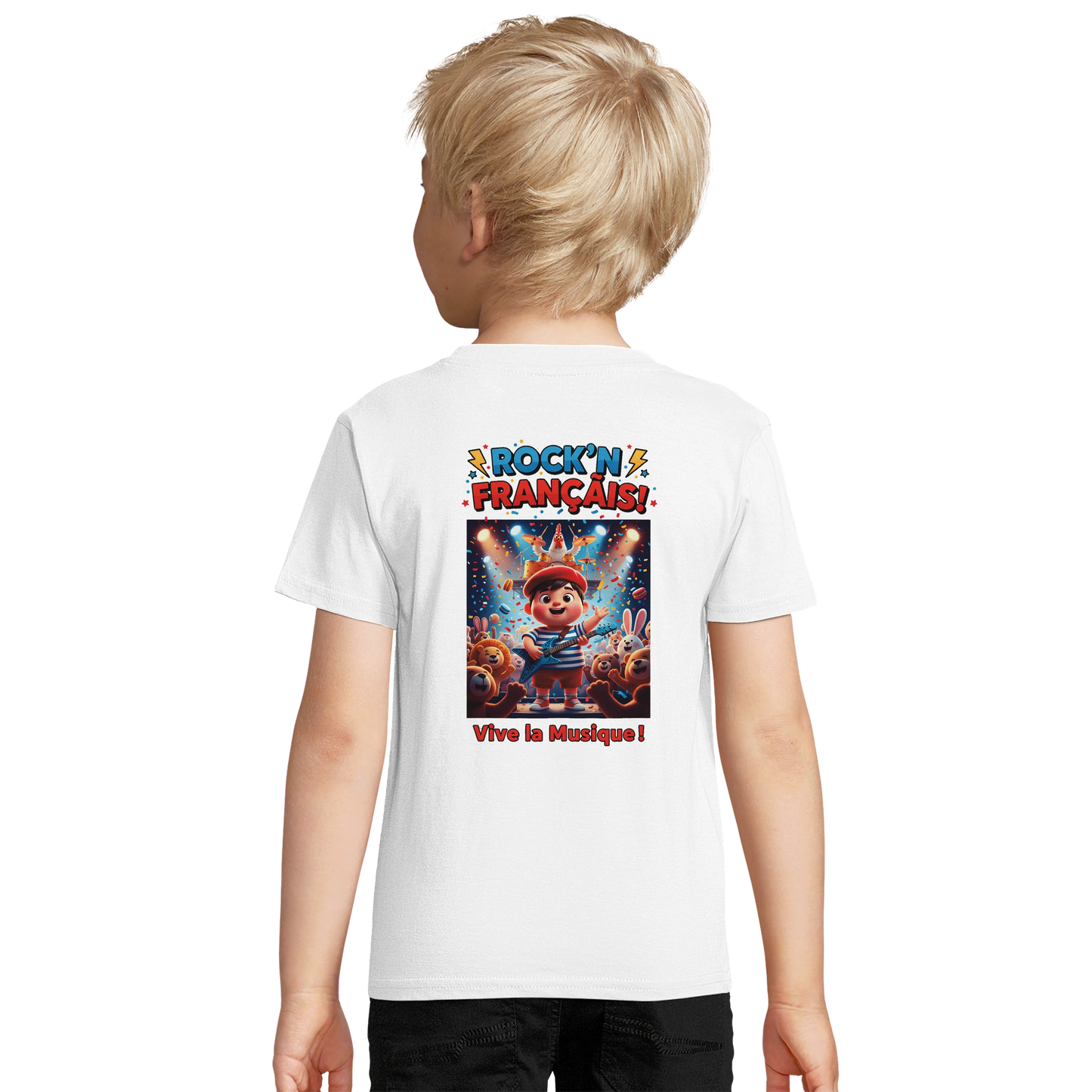 T-shirt Garçon Rock'n Français – Coton Bio Confortable