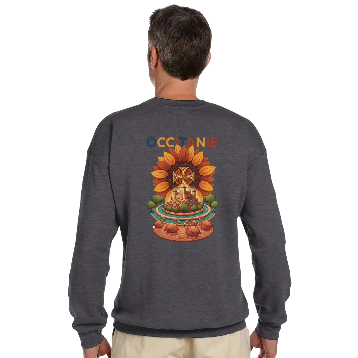Sweat-shirt Unisexe Occitanie – Sweat Confortable et Résistant