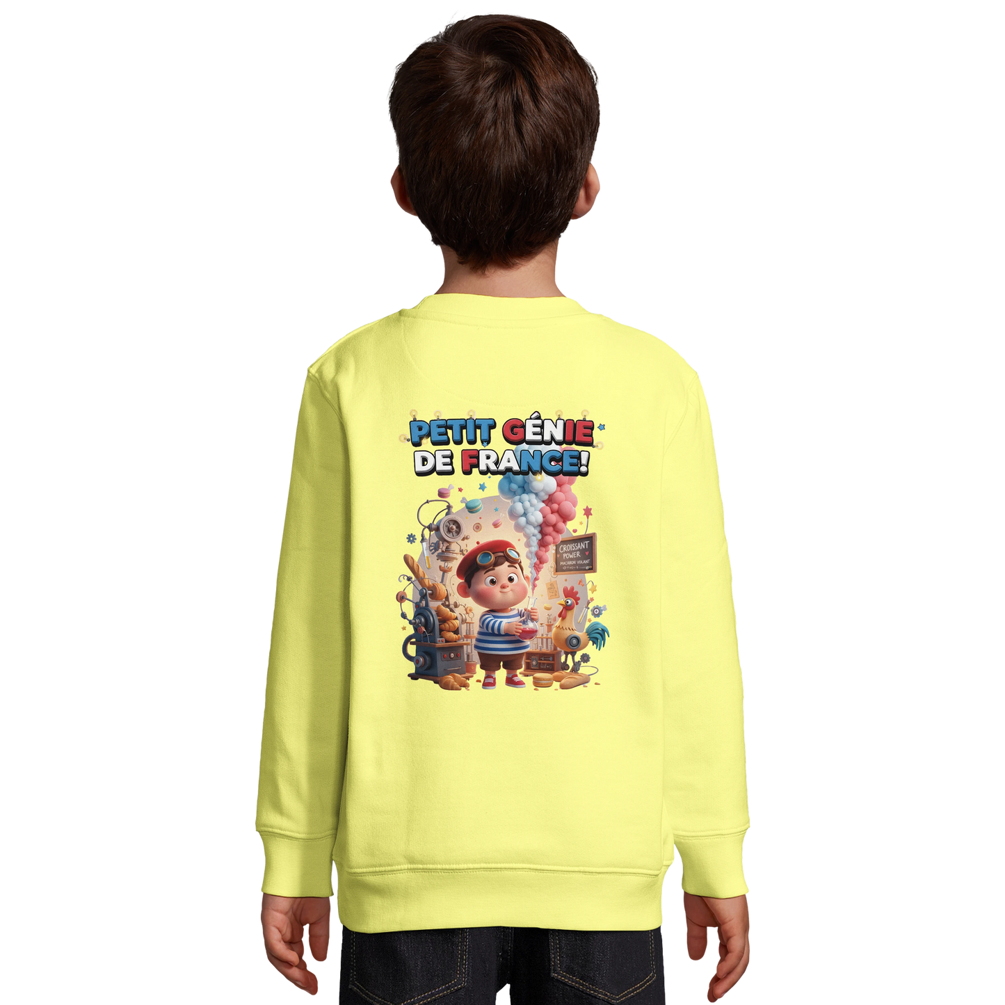 Sweat-shirt Garçon Petit Génie Français - Sweat Doux et Écoresponsable