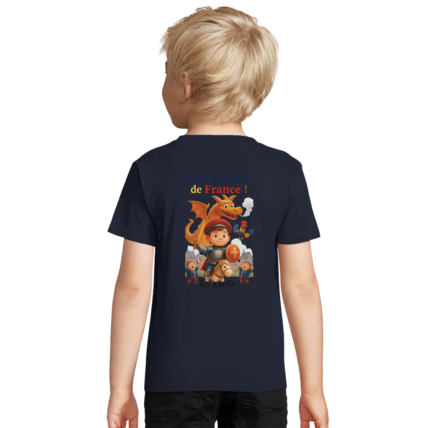 Organic slim-fit T-shirt for boys Little Knight of France | SOL'S Pioneer Kids 03578