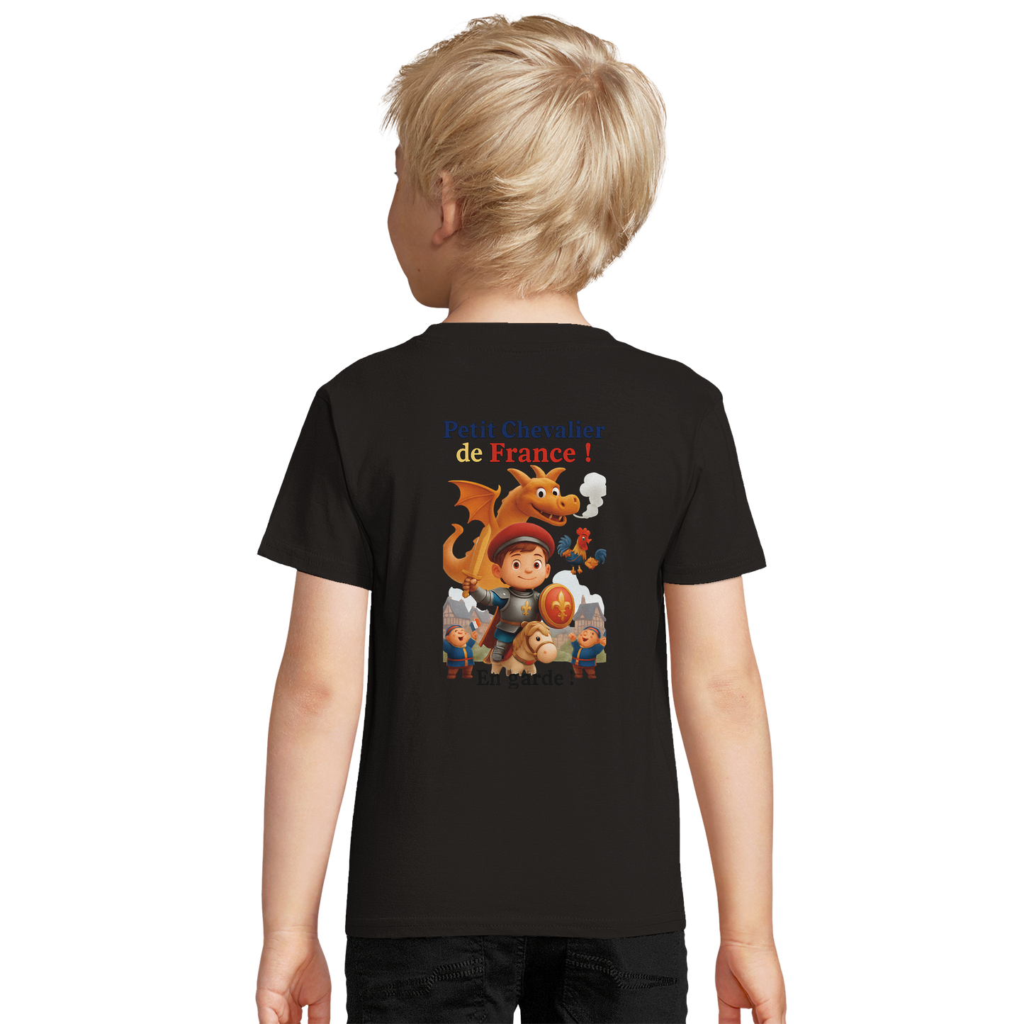 Organic slim-fit T-shirt for boys Little Knight of France | SOL'S Pioneer Kids 03578