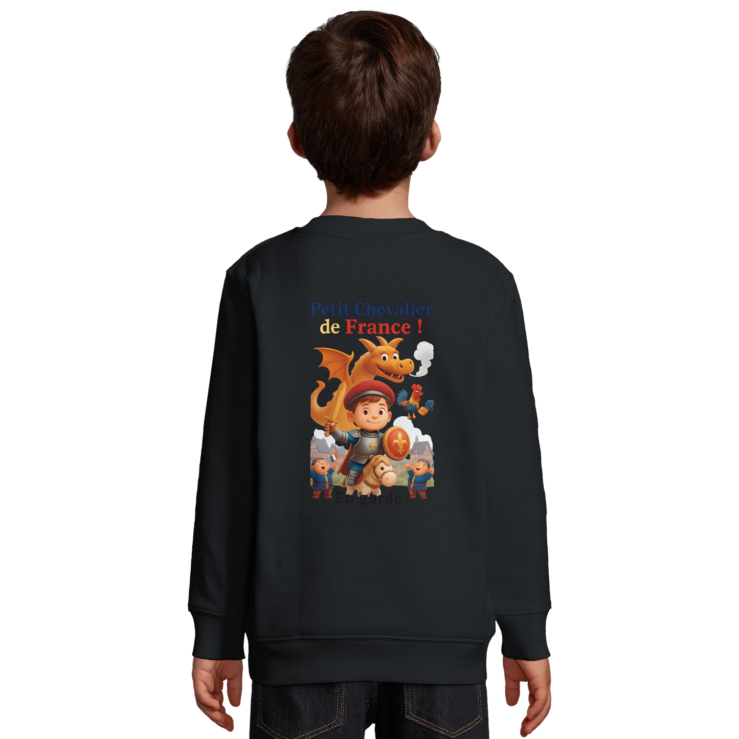 Sweat-shirt garçon Petit Chevalier de France - Coton Bio et Recyclé