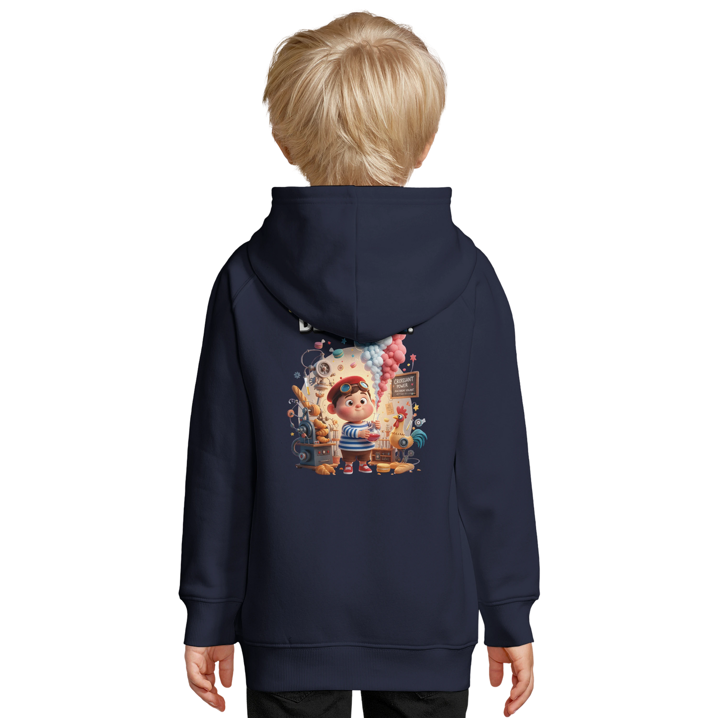 Sweat à capuche enfant - Petit Génie Français - Coton Bio