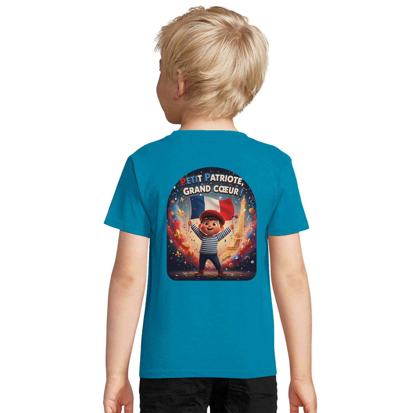 T-shirt Garçon Petit Patriote - Coton Bio Premium
