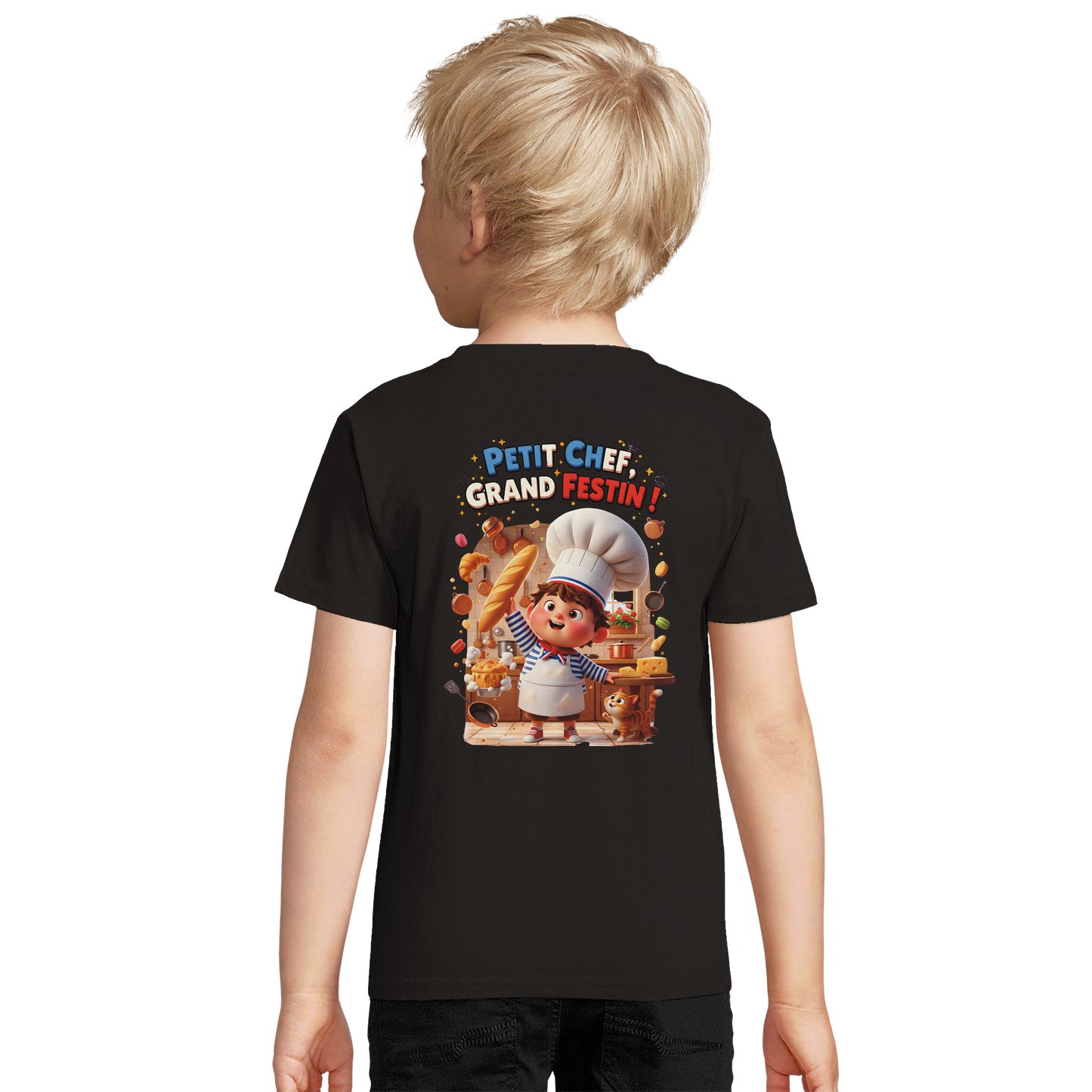 T-Shirt Petit Chef Grand Festin – 100% Coton Bio