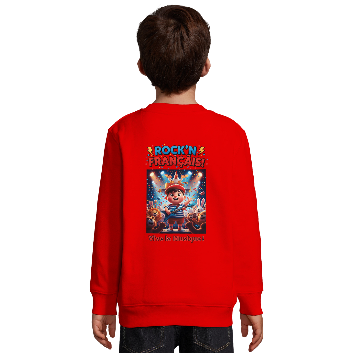 Sweat-shirt garçon  Rock'n Français – Coton Éco-Responsable