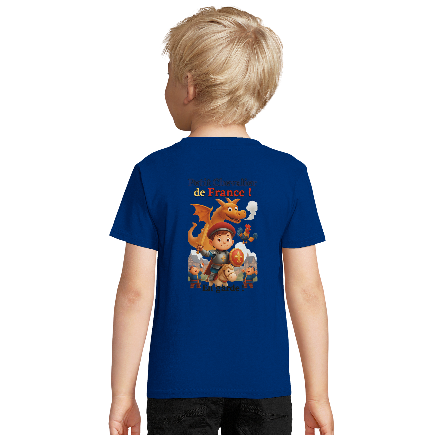 Organic slim-fit T-shirt for boys Little Knight of France | SOL'S Pioneer Kids 03578