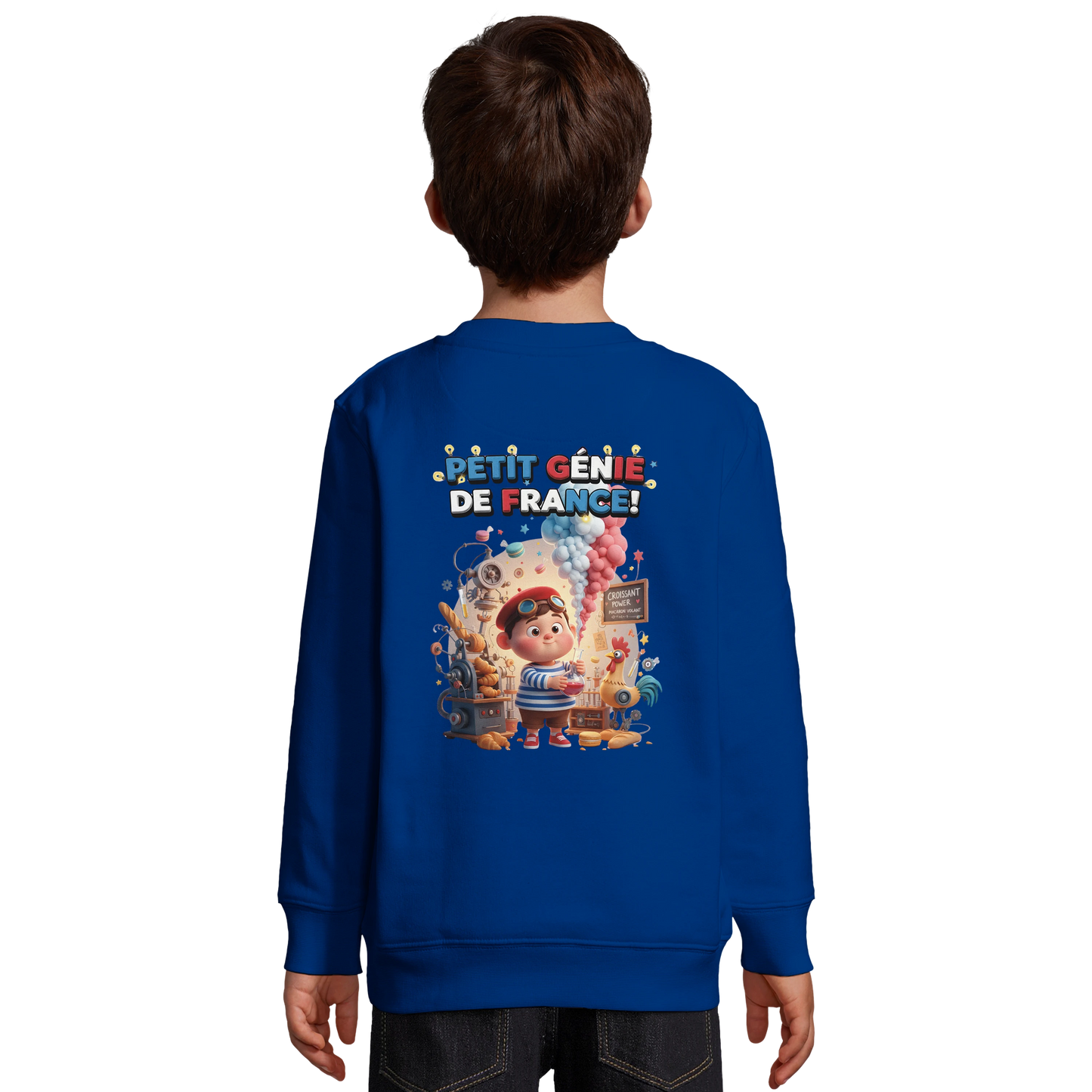 Sweat-shirt Garçon Petit Génie Français - Sweat Doux et Écoresponsable