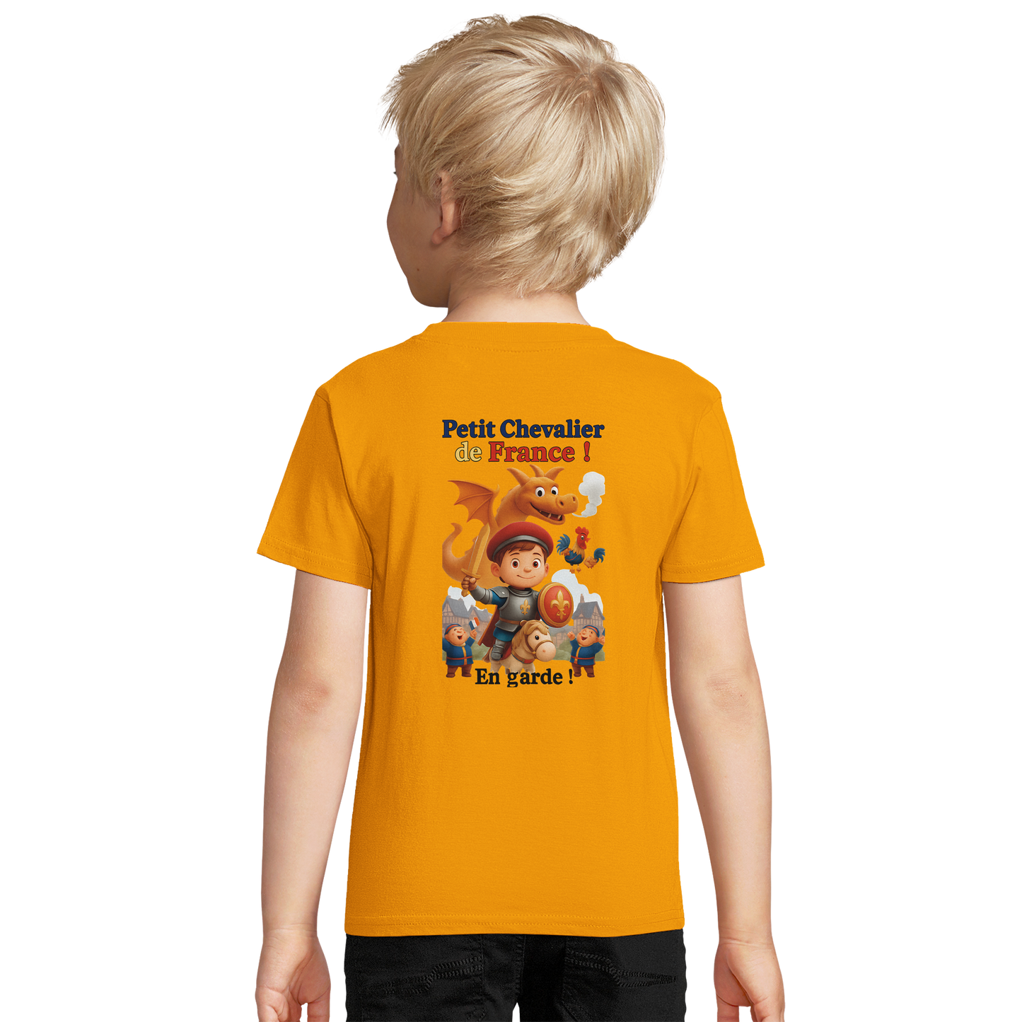 Organic slim-fit T-shirt for boys Little Knight of France | SOL'S Pioneer Kids 03578