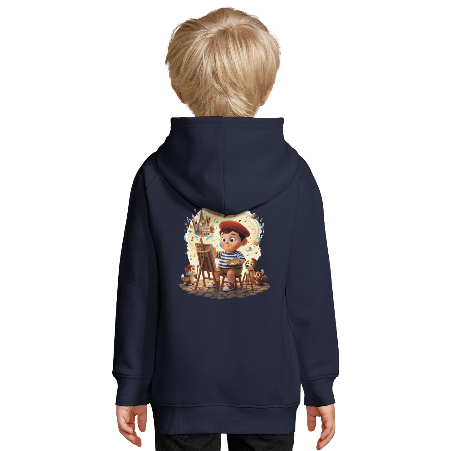 Sweat à Capuche garçon Petit Artiste de France – Coton Bio Durable