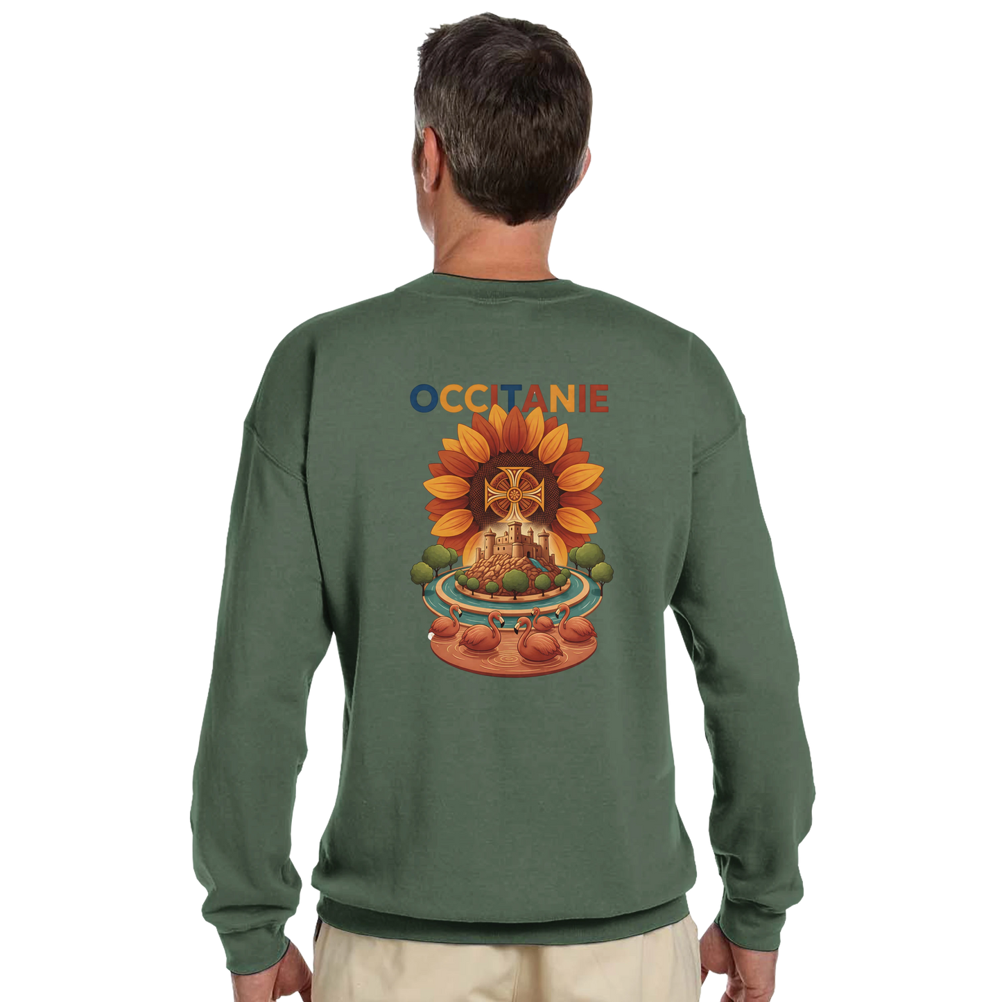 Sweat-shirt Unisexe Occitanie – Sweat Confortable et Résistant