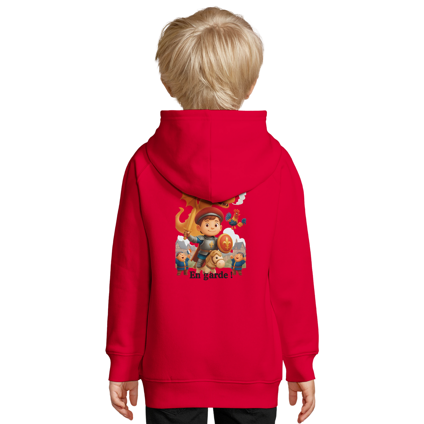 Sweat à capuche garçon Petit Chevalier de France - Coton Bio