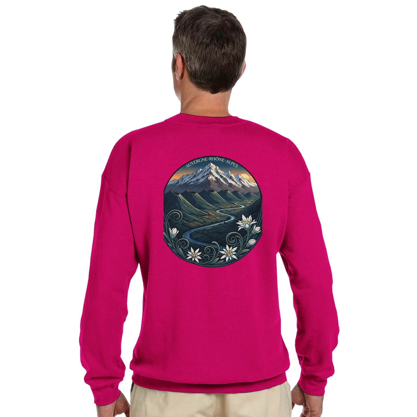Sweat-shirt Unisexe Auvergne-Rhône-Alpes – Confort Classique