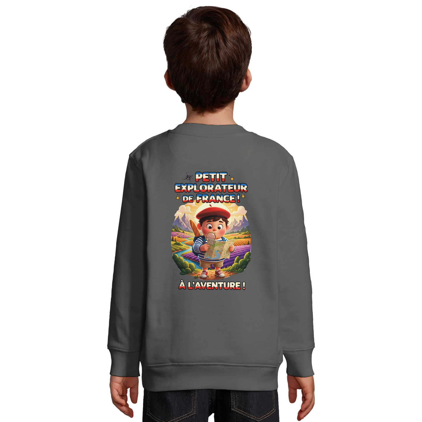 Sweat-shirt Garçon Petit Explorateur – Confort Éco-Responsable