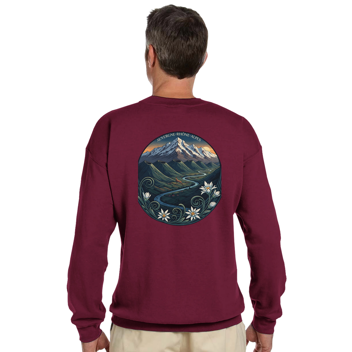 Sweat-shirt Unisexe Auvergne-Rhône-Alpes – Confort Classique