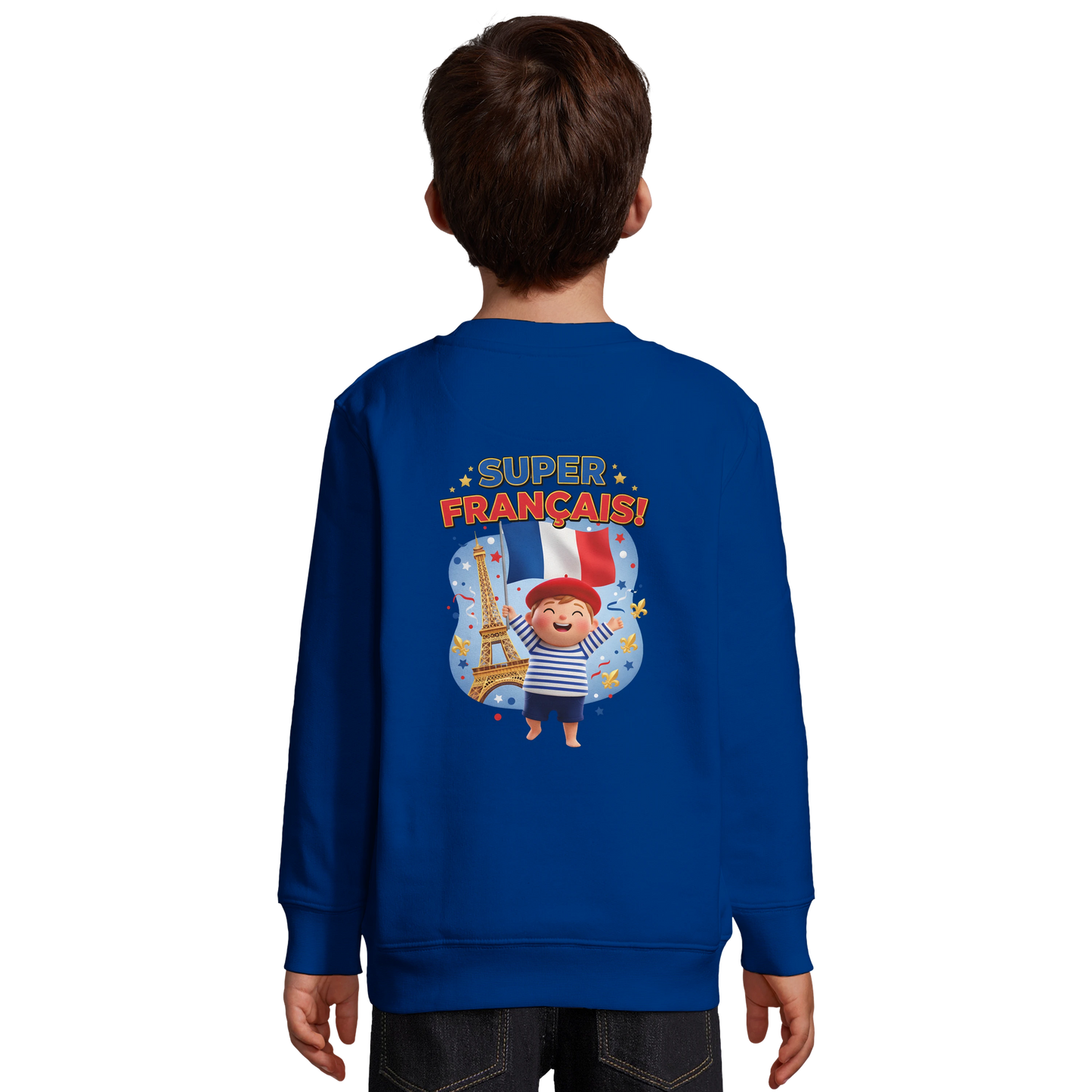 Sweat-shirt Enfant Éco-Responsable - Design Super Français