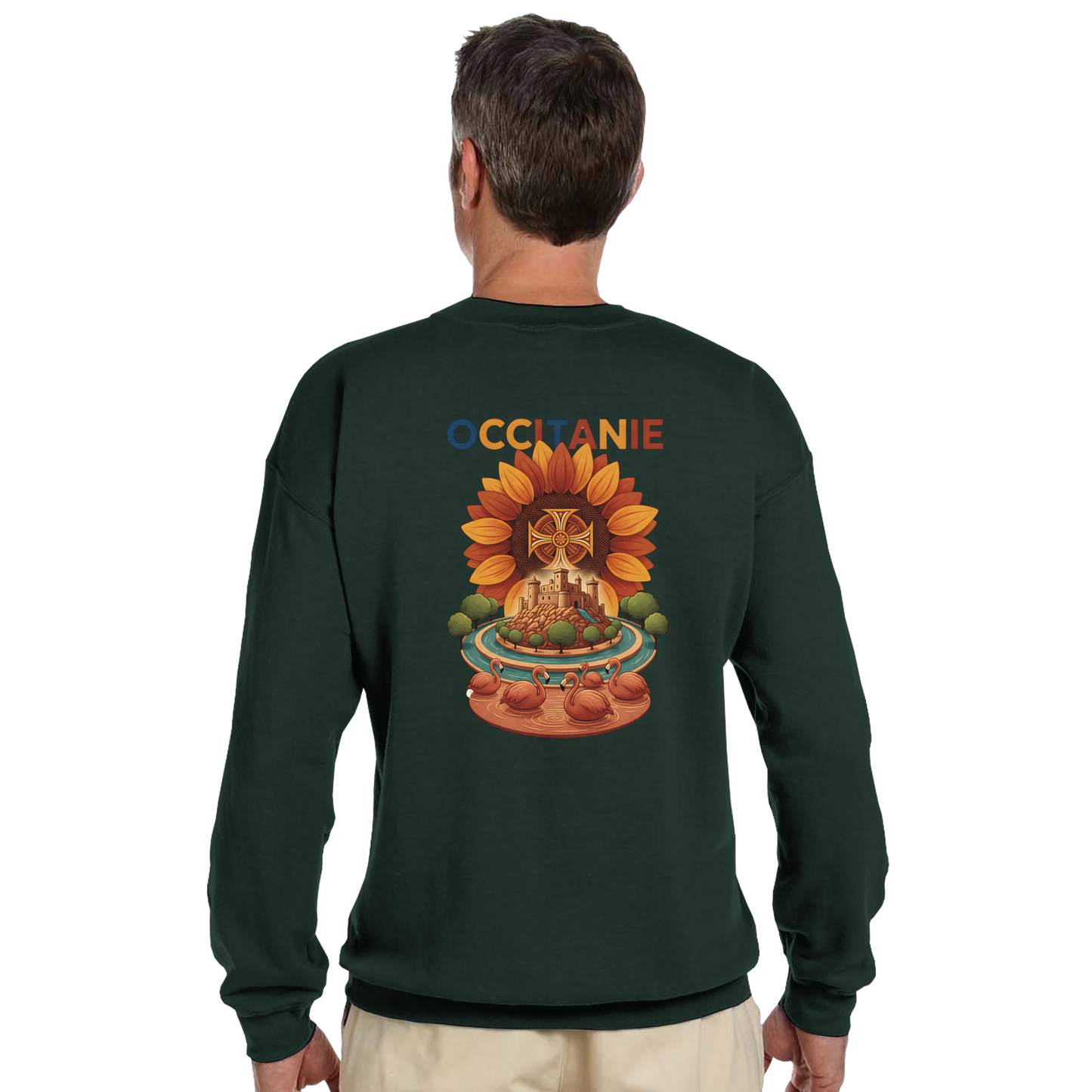 Sweat-shirt Unisexe Occitanie – Sweat Confortable et Résistant