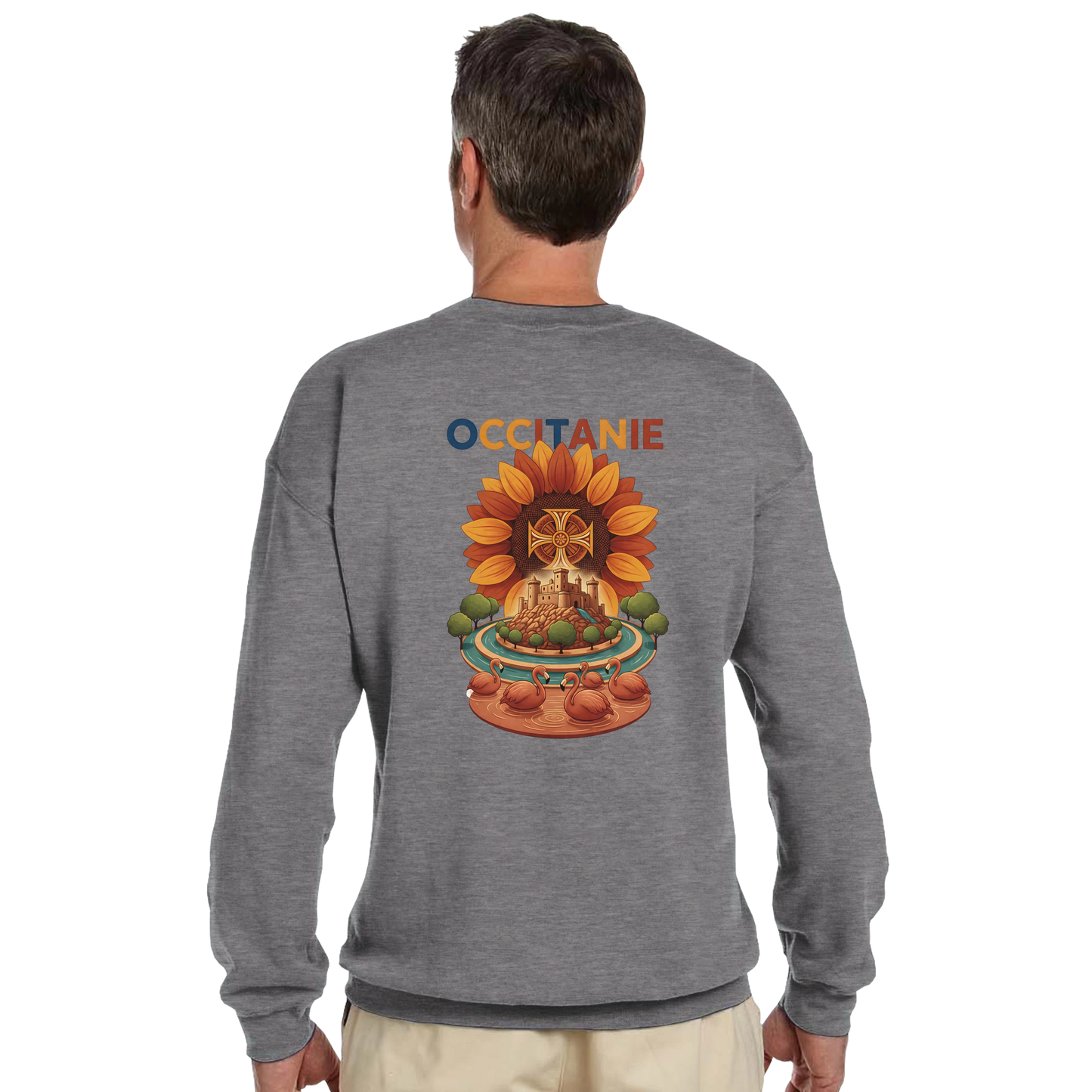 Sweat-shirt Unisexe Occitanie – Sweat Confortable et Résistant