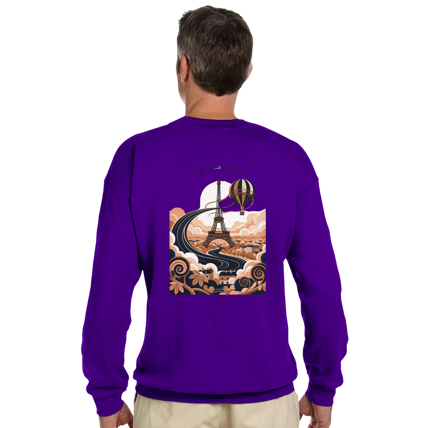 Sweat-shirt Unisexe Île-de-France – Confort Premium et Coupe Classique