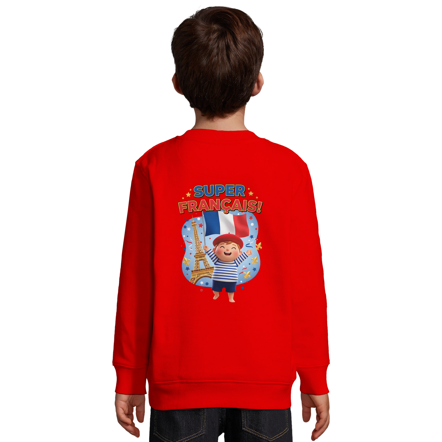 Sweat-shirt Enfant Éco-Responsable - Design Super Français