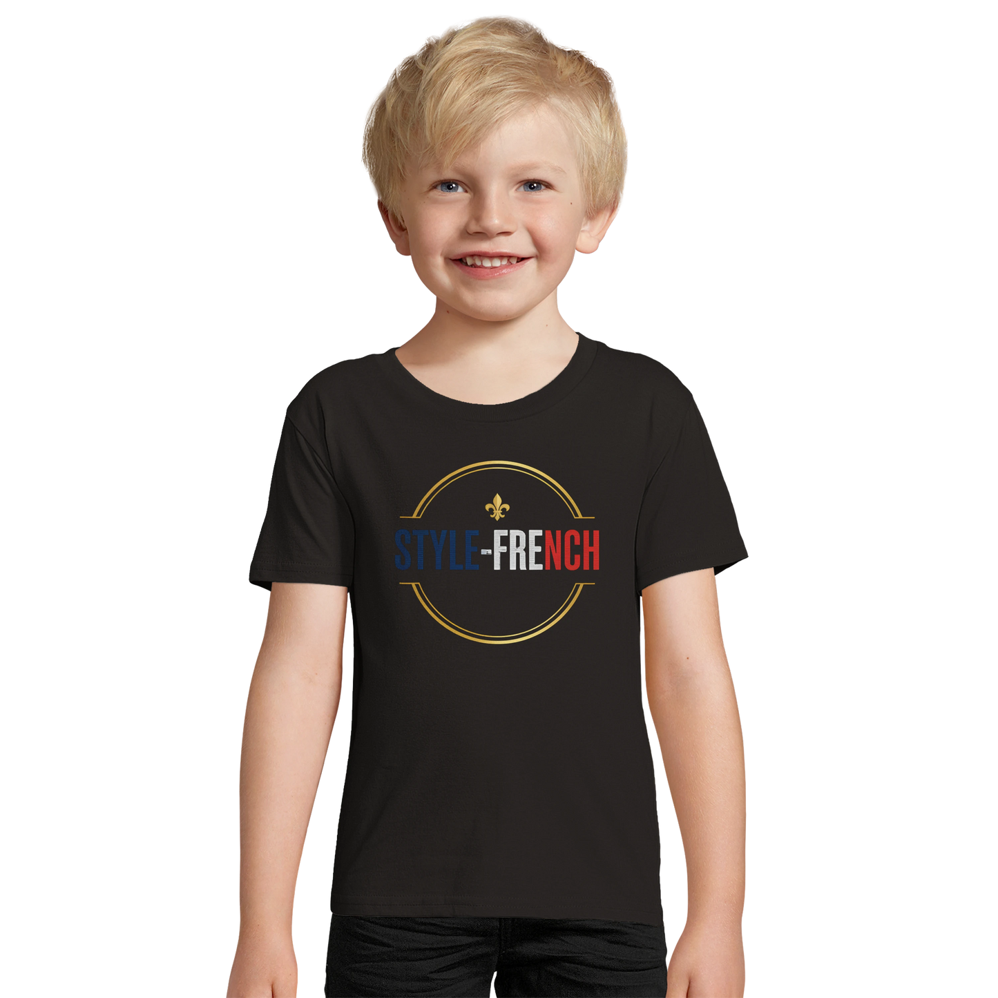 T-shirt Garçon Super Français - 100% Coton Bio