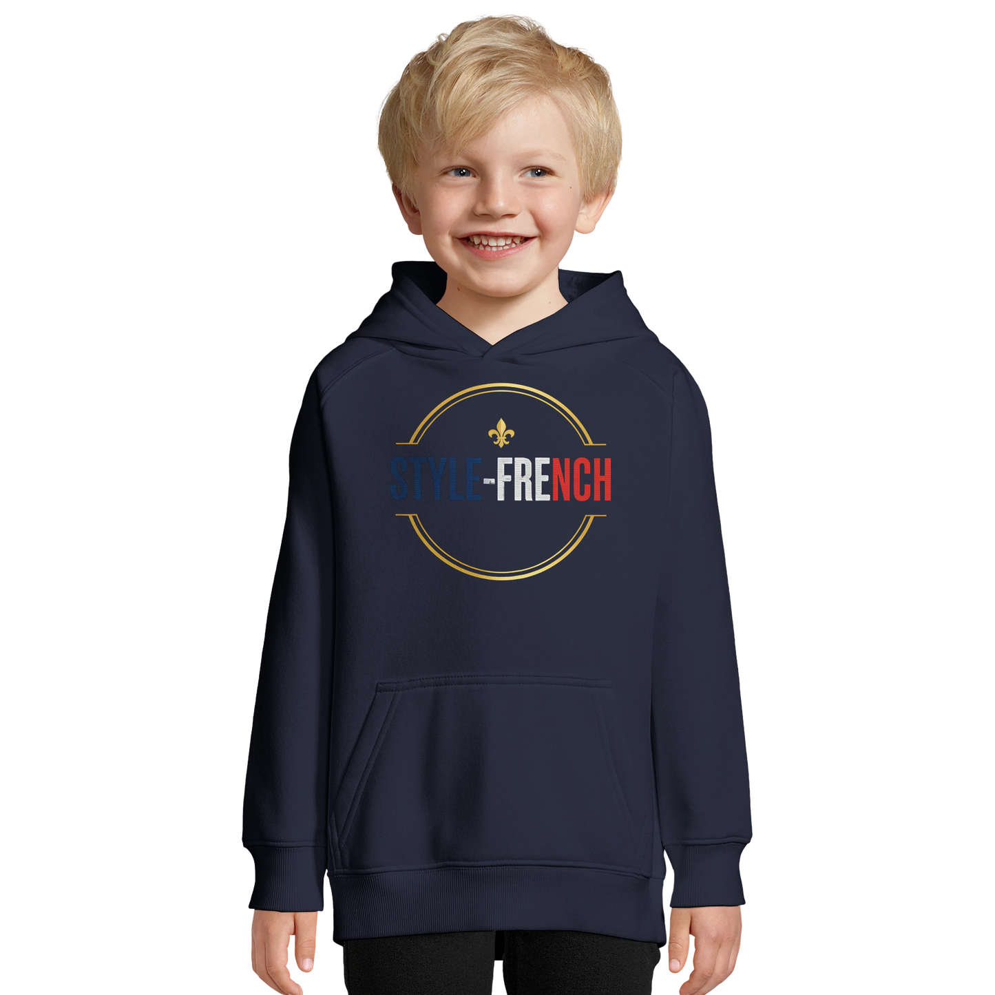 Sweat à capuche enfant - Petit Génie Français - Coton Bio