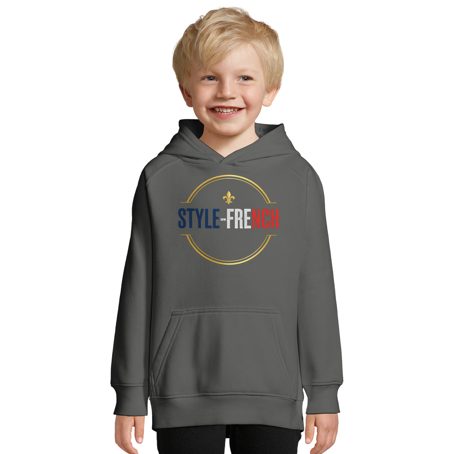 Sweat à capuche enfant - Petit Génie Français - Coton Bio
