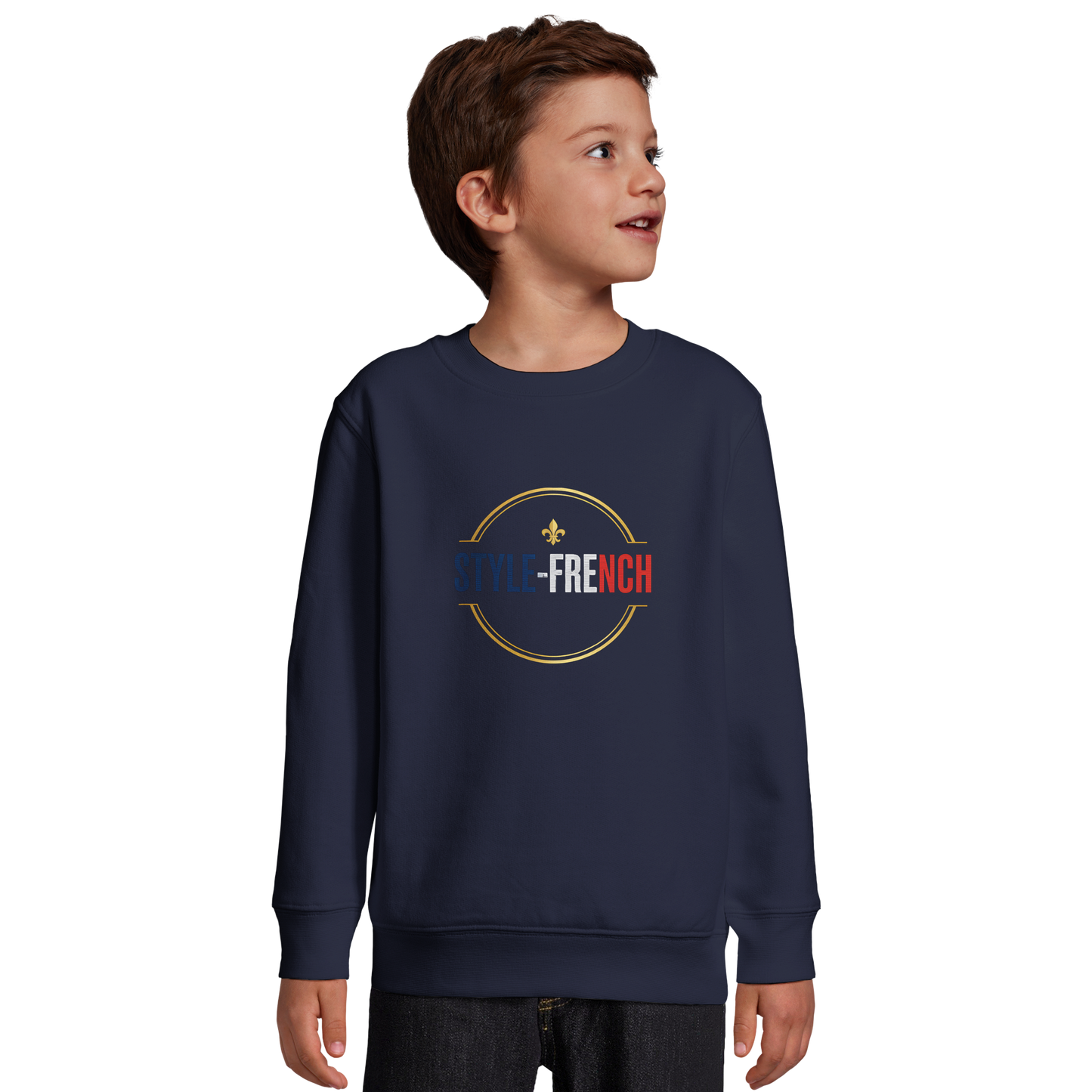Sweat-shirt Garçon Petit Patriote - Coton Recyclé Confortable