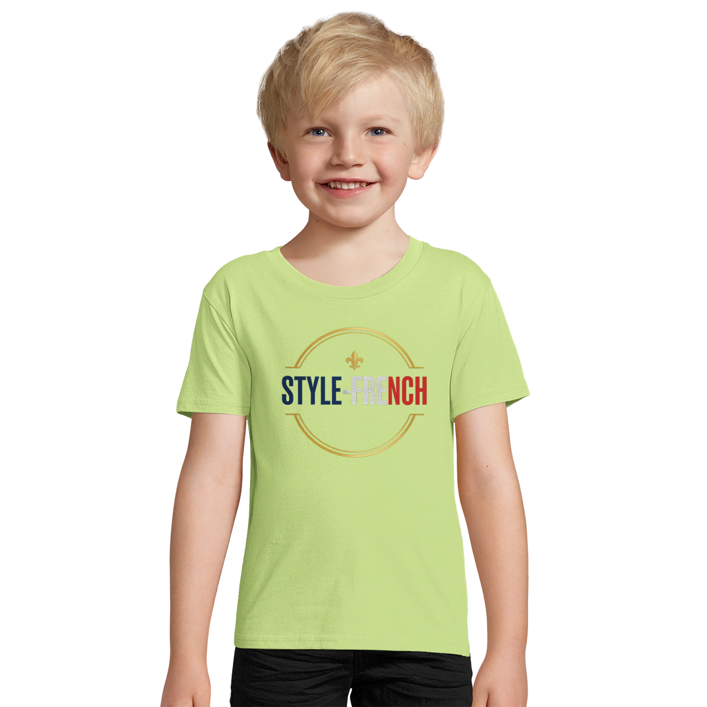 T-shirt garçon Petit Français Dans les Étoiles – 100% Coton Bio