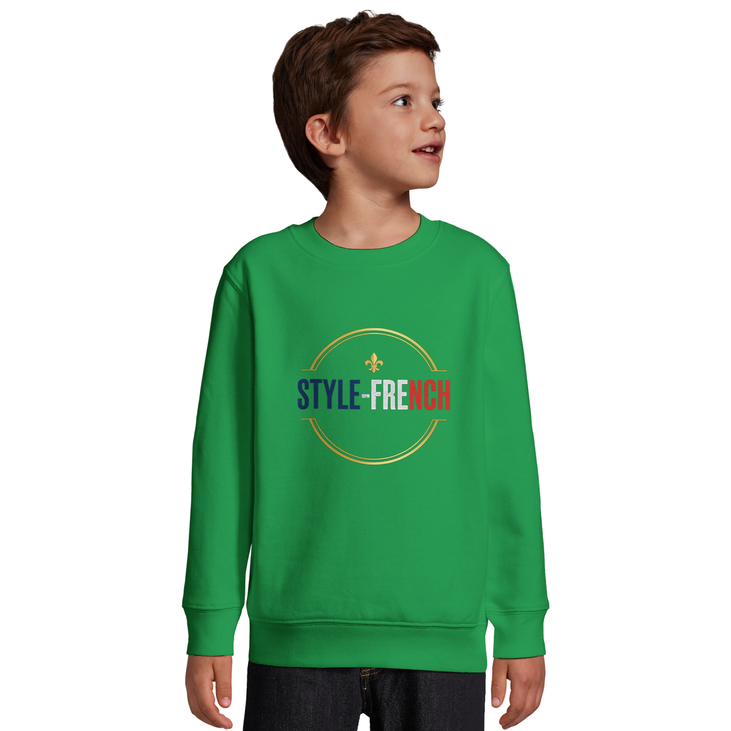 Sweat-shirt Enfant Éco-Responsable - Design Super Français