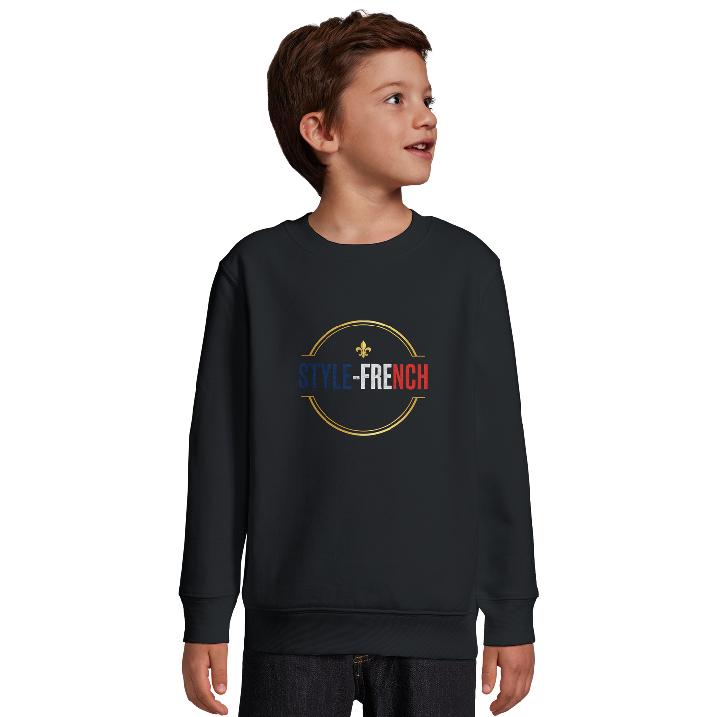 Sweat-shirt Garçon Petit Patriote - Coton Recyclé Confortable