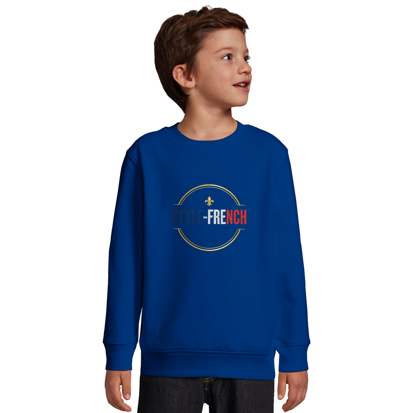 Sweat-shirt Garçon Petit Patriote - Coton Recyclé Confortable