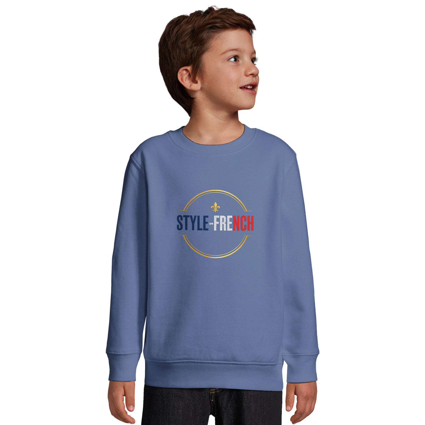 Sweat-shirt Garçon Petit Patriote - Coton Recyclé Confortable