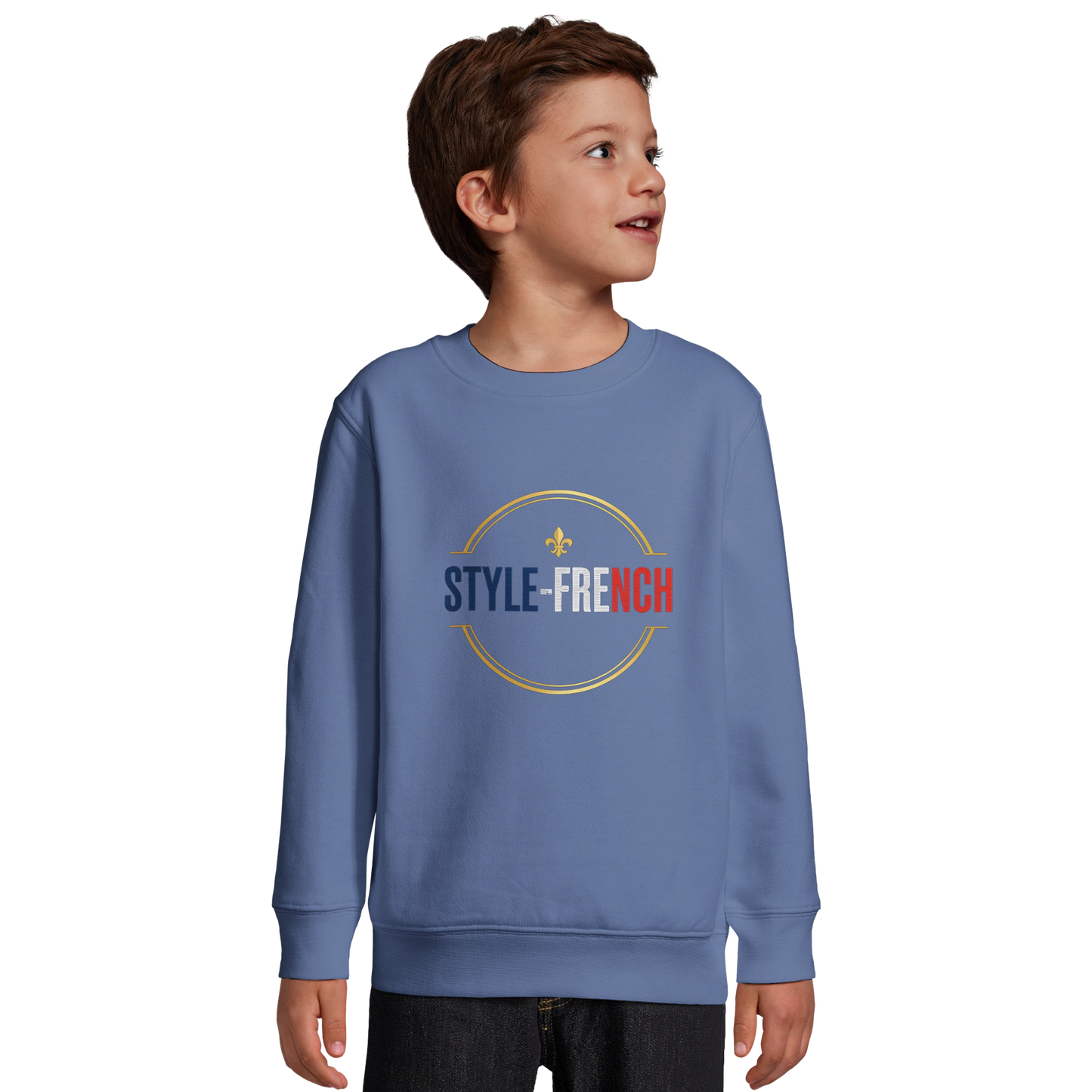Sweat-shirt Enfant Éco-Responsable - Design Super Français