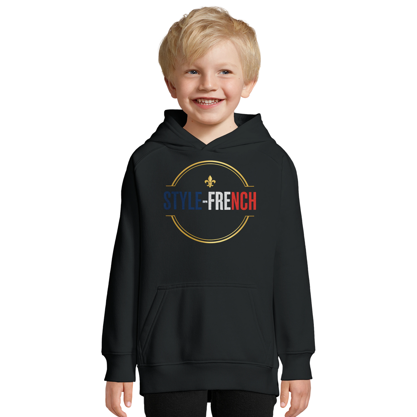 Sweat à capuche enfant - Petit Génie Français - Coton Bio