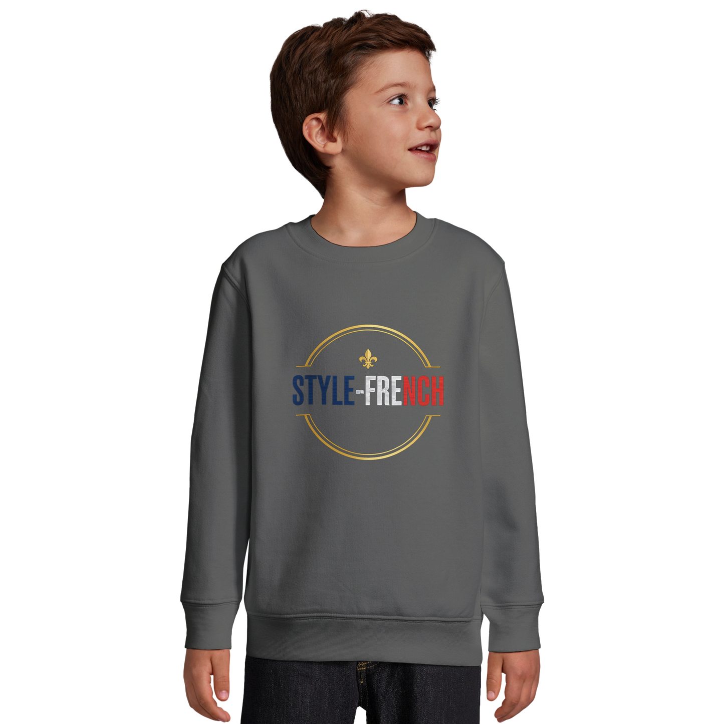 Sweat-shirt Garçon Petit Génie Français - Sweat Doux et Écoresponsable
