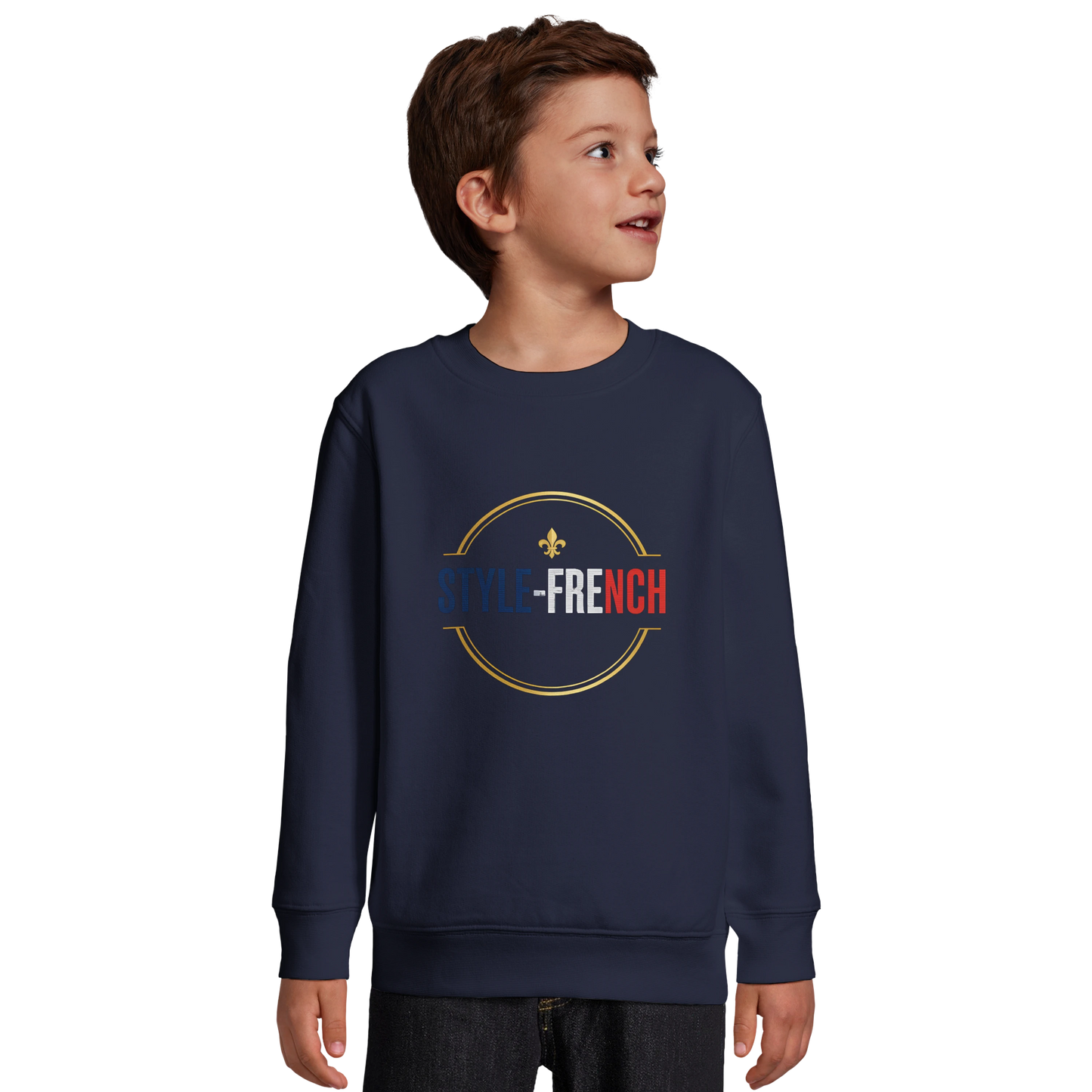 Sweat-shirt garçon Petit Français dans les Étoiles - Coton Écologique et Polaire