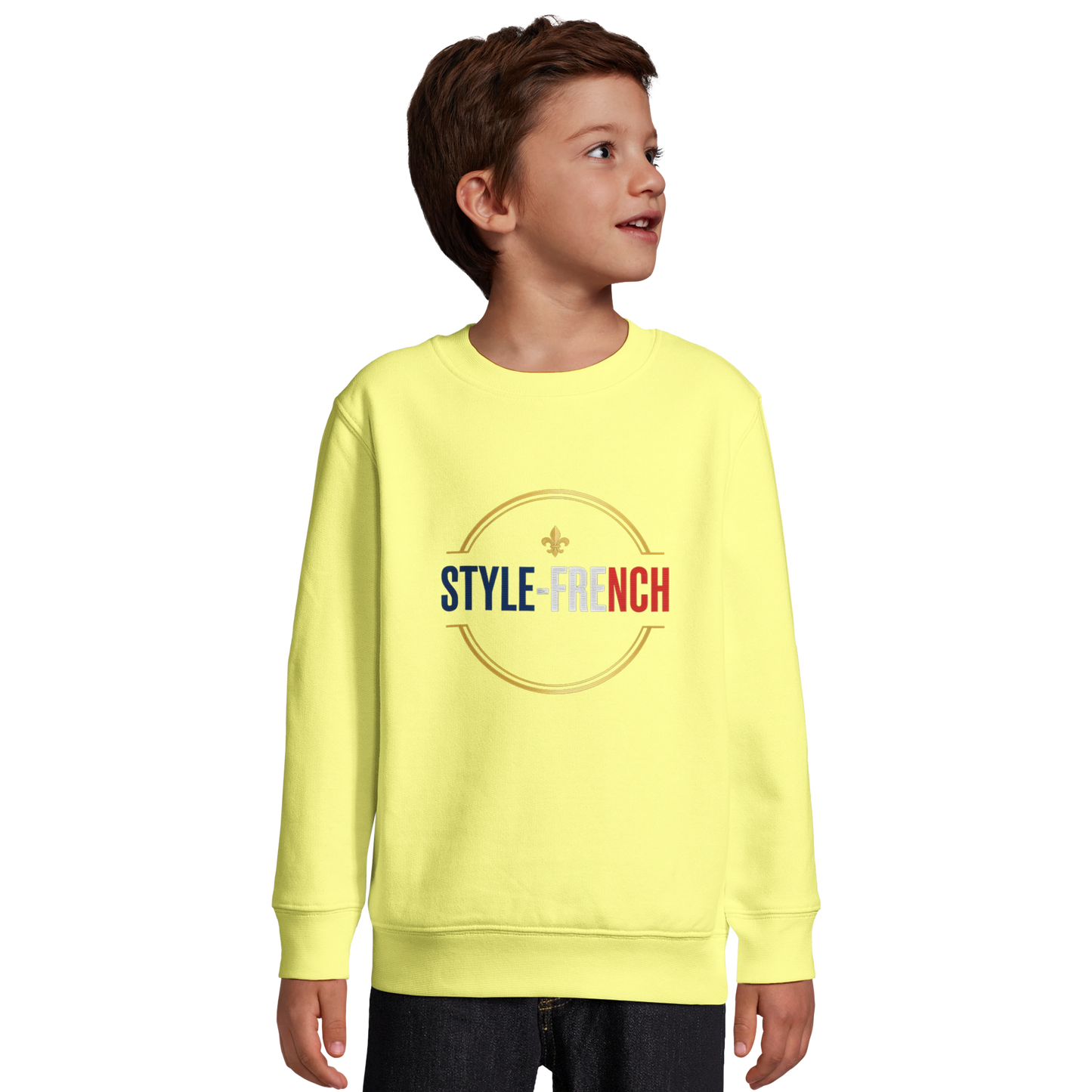 Sweat-shirt Garçon Petit Génie Français - Sweat Doux et Écoresponsable