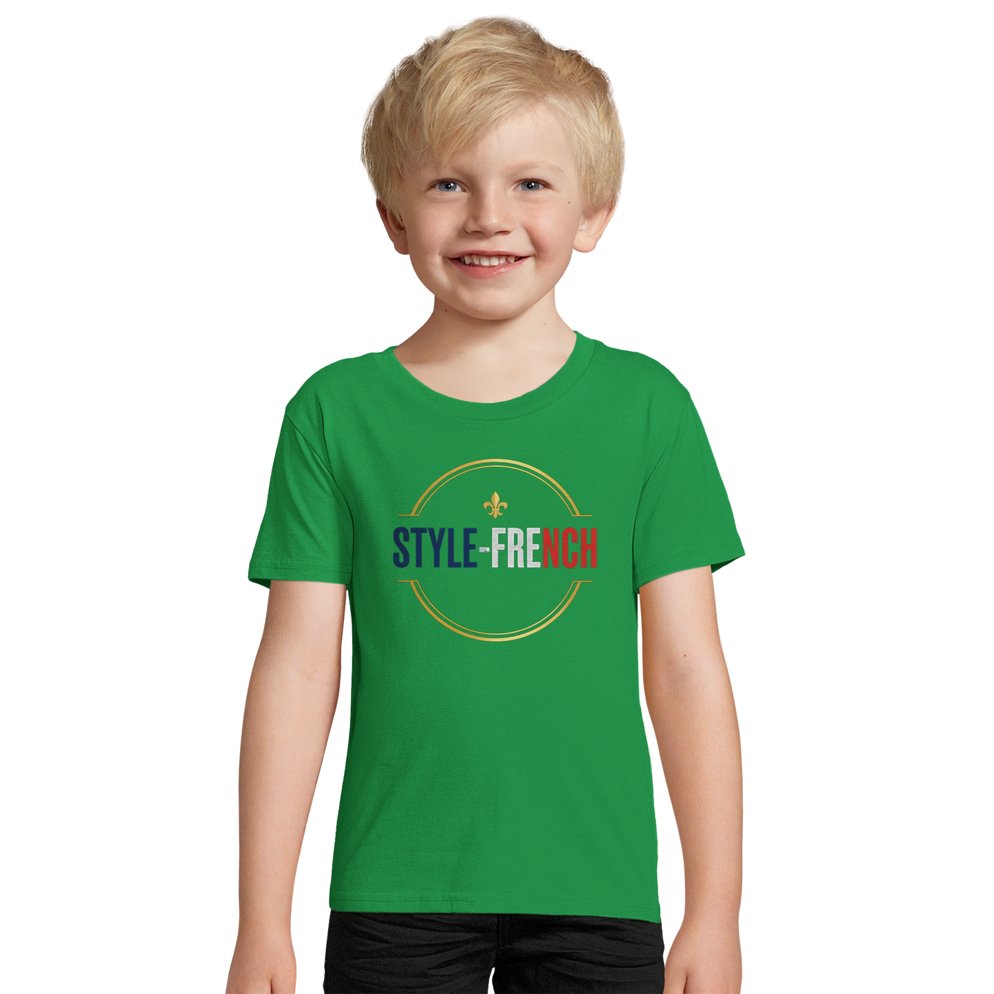 T-shirt Garçon Super Français - 100% Coton Bio
