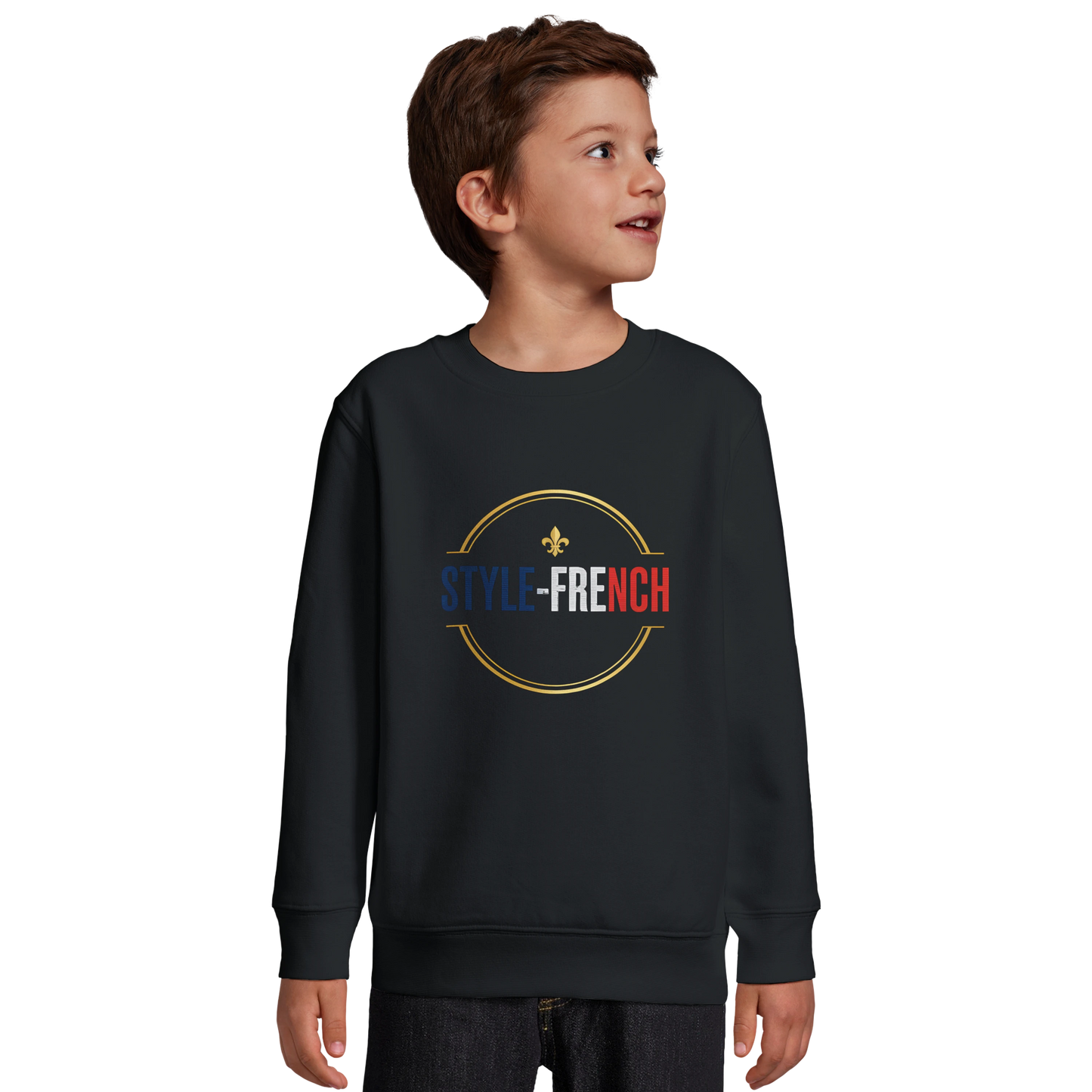 Sweat-shirt Garçon Petit Génie Français - Sweat Doux et Écoresponsable
